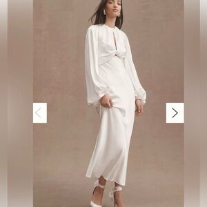 White Long Sleeve Significant Other Formal Dress